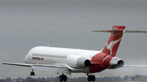 Air scare... pilots of a Qantas plane carrying more than 100 passengers had difficulty landing the plane due to malprogramming.
