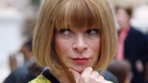 Anna Wintour, the most influential woman in fashion and editor of Vogue.