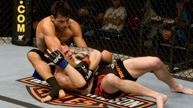 George Sotiropoulos on his way to a submission victory over fellow TUF alumni George Roop.