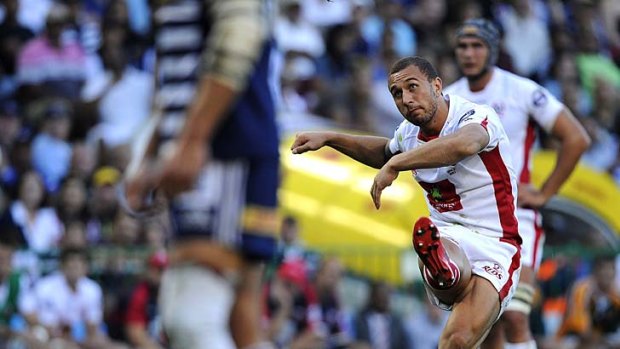 Hot kicking form . . . Reds fly-half Quade Cooper kicked five goals from six attempts.