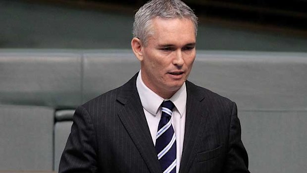 Craig Thomson addresses parliament.