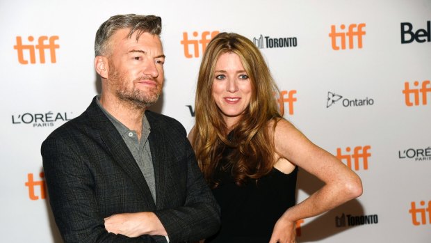 Charlie Brooker, left, the creator, writer and executive producer of <i>Black Mirror</i> with executive producer Annabel Jones.