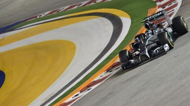 Mercedes British driver Lewis Hamilton was the fastest in practice.