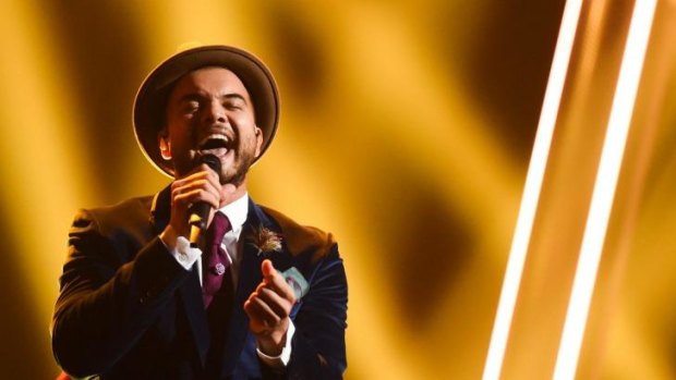 Guy Sebastian performs <i>Tonight Again</i> during rehearsals ahead of the Eurovision Song Contest in Vienna, Austria. The final of the Eurovision Song Contest 2015 will be broadcast on SBS on Sunday at 5am.
