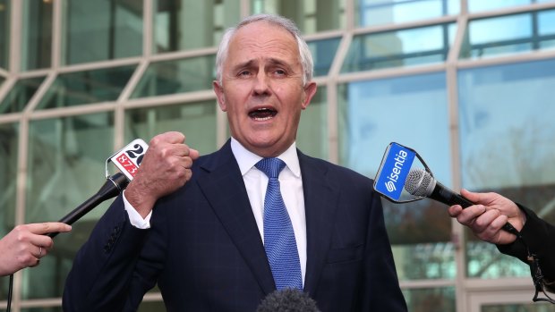 Malcolm Turnbull announces he intends to challenge Prime Minister Tony Abbott.