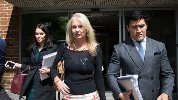 Shari-Lea Hitchcock leaves Waverley Court on Tuesday. 