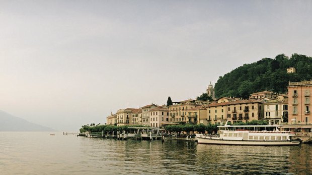 How's the serenity? … Italy's Lake Como.