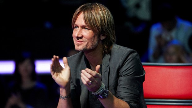 <i>Voice</i> coach Keith Urban is also storming the charts.