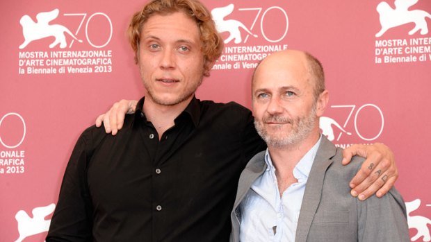 Filmmakers Amiel Courtin-Wilson and Michael Cody present their film in Venice.