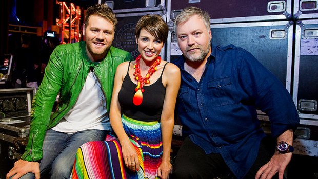 <i>Australia’s Got Talent</i> judges (from left) Brian McFadden, Dannii Minogue and Kyle Sandilands.