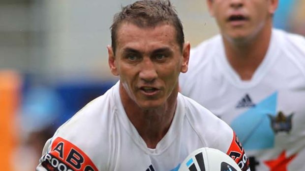 Mat Rogers... keen to balance the ledger after defence lapses against the Rabbitohs.