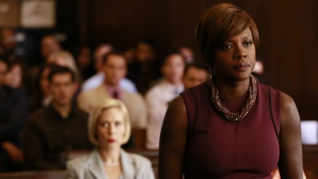 Bonkers good fun: The closing scenes of tonight's episode of How to Get Away With Murder take things to a new level.