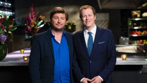 <I>The Hotplate judges</I>, Scott Pickett and Tom Parker Bowles.