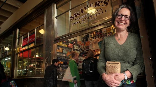 Cathy Underhill, at her Victoria Market store, is having great success selling on the web.