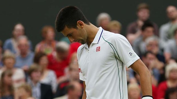 Novak Djokovic was well short of his best on the day.