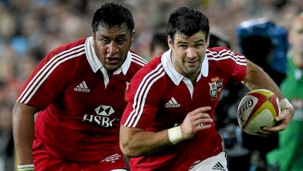 Sacked: Wales halfback Mike Phillips.