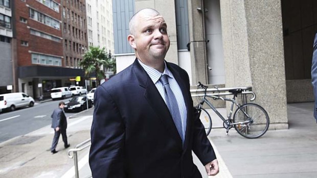 Grilled: Nathan Tinkler arrives at court on Thursday to face questions over Mulsanne Resources.