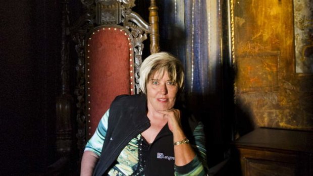 Mary-Anne Kenworthy, sitting in the Arabian Nights room at Langtrees, is Australia's most experienced brothel madam.