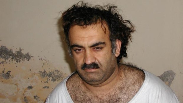 Aafia Siddiqui's old boss ... Khalid Shaikh Mohammed, the alleged September 11 mastermind, is seen shortly after his capture during a raid in Pakistan in 2003.
