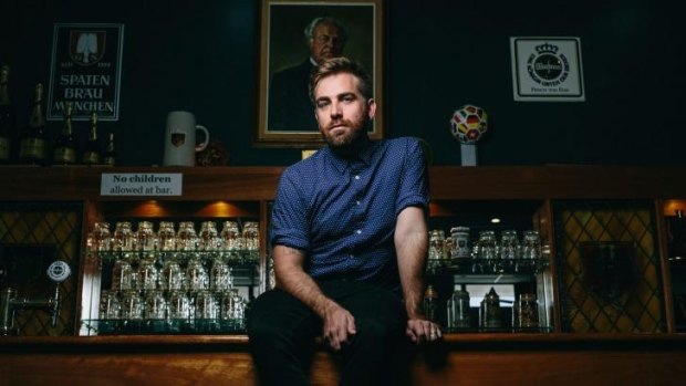 Musician Josh Pyke at the Concordia Club.