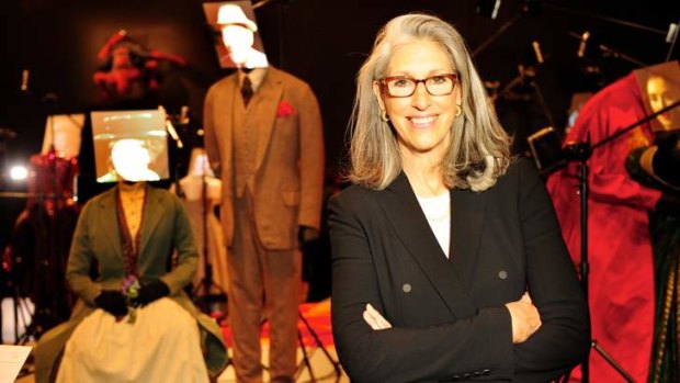 Deborah Nadoolman Landis curated ACMI's <i>Hollywood Costumes</i> exhibition. Her own credits include costumes for <i>The Blues Brothers</i> and Michael Jackson's <i>Thriller</i>.