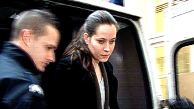 Jessica Davies arrives at court.