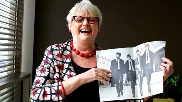 ''I screamed myself hoarse'': Roslyn Forrest still has the program and her ticket from a Beatles concert in 1964.