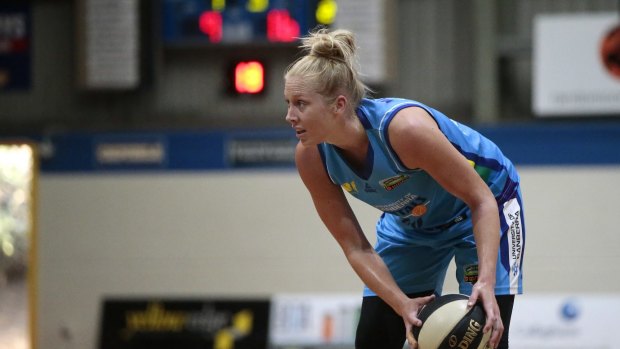 Canberra Capitals player Abby Bishop hopes to step up on the Australian Opals tour of Brazil this week.