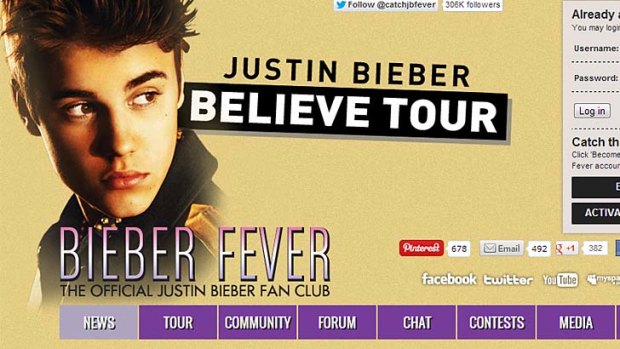 BieberFever.com ... allegedly collected data about more than 100,000 children.