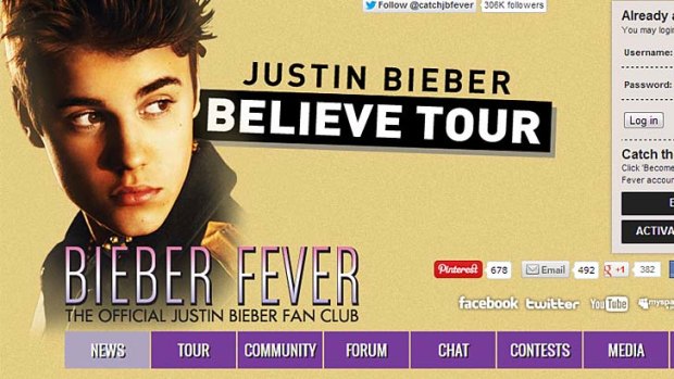 Justin Bieber fan site allegedly violated children's online privacy