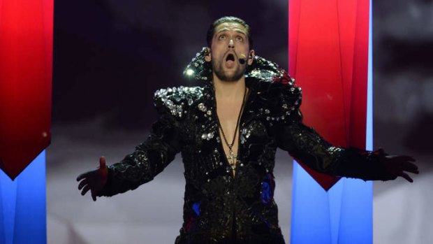 Romania's Cezar performs during the second semifinal of the 2013 Eurovision Song Contest.