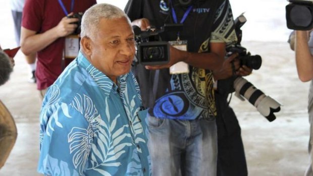 Victorious: coup leader Frank Bainimarama.