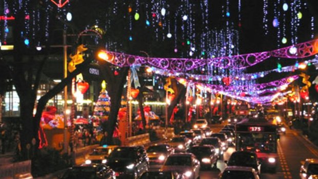 Singapore lights up for its tropical Christmas.