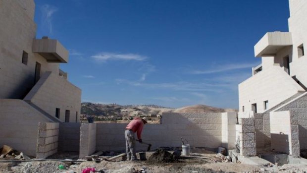 Construction: A housing development in the Jewish West Bank settlement of Maaleh Adumim, near Jerusalem.
