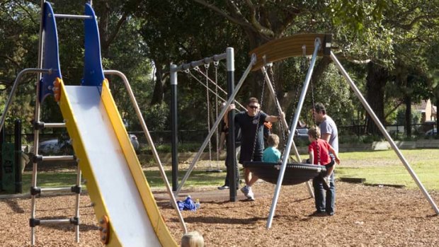 A place to play &#8230; Boronia Park playground in Hunters Hill received a $30,000 grant through the Community Building Partnership last year. The state government plans to slash funding to the program.