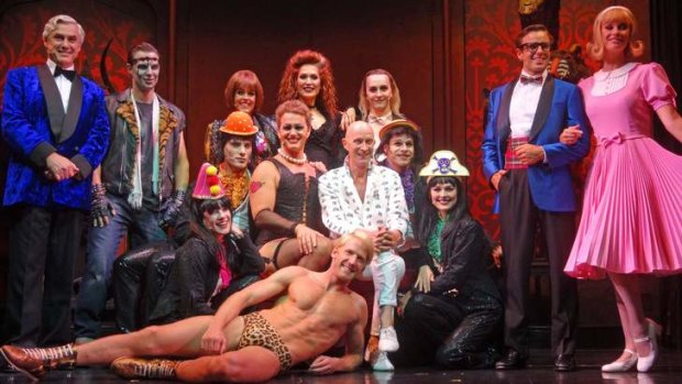 The cast of the Rocky Horror Show in Brisbane.