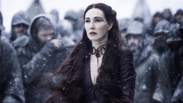 Boo, Kate Bush, how could you? Carice van Houten as Melisandre.
