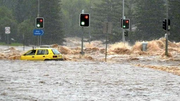 A flash flood in Toowoomba. 2011.