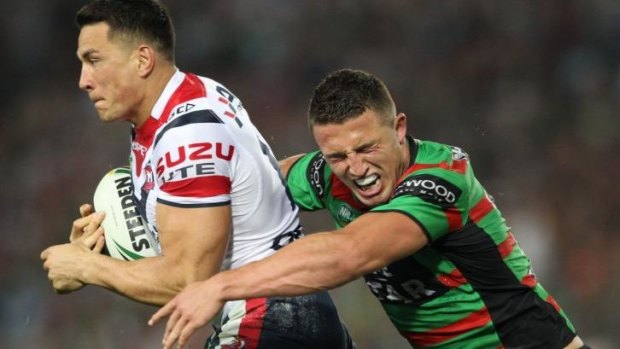 Facing off: Sonny Bill Williams and Sam Burgess have had a great rivalry for the past two seasons.