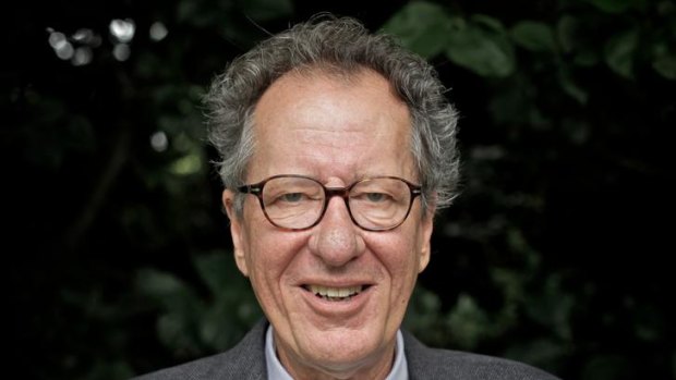 Geoffrey Rush at The Lodge yesterday.