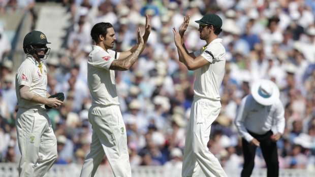 Johnson, left, says Starc is ready to take his place.