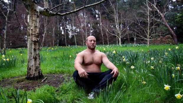 Dale Stevenson is not your average shot-putter - he complements his training with meditation, yoga, and tree-climbing.