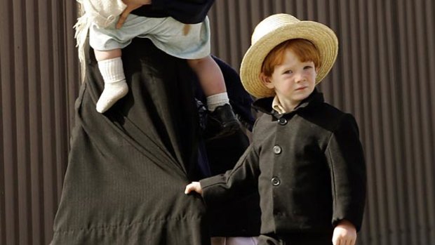 Each Amish couple has an average of five children.