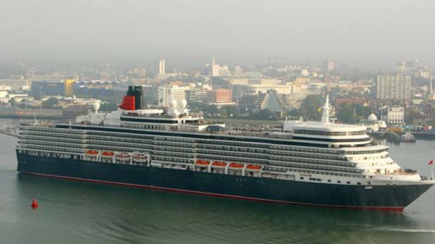 The Queen Elizabeth is 294 metres long and can carry 2068 passengers and 996 crew.