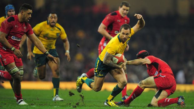 High ambition: "I feel this tour has put us ahead of where we thought we would be," says Quade Cooper.