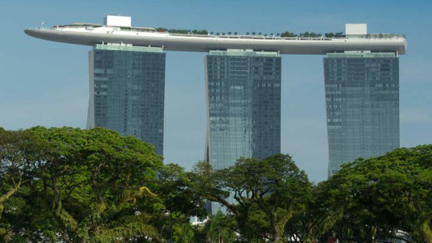 The Marina Bay Sands Hotel, Singapore.