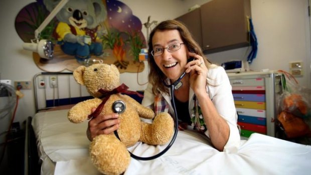 Keeping calm: Dr Catherine Crock at Monash Medical Centre is passionate about helping children and their parents get through their illnesses.