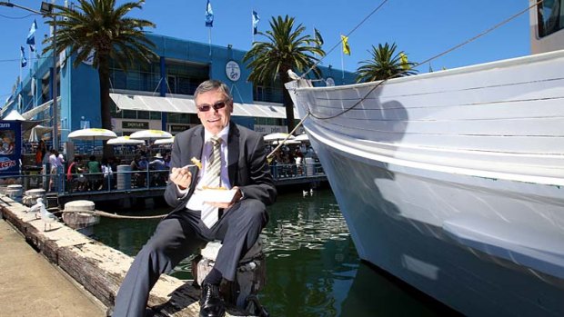 Docked ... Bryan Skepper, General Manager of the Sydney Fish Markets.