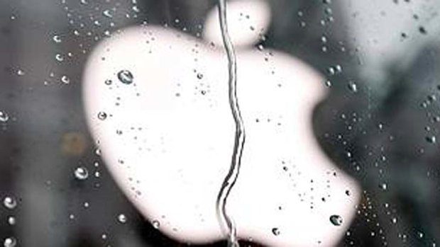 The mighty fall ... Apple's market value has fallen 40 per cent since September last year.