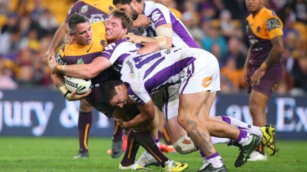 Pedigree: Melbourne Storm are keen hand out punishment in the finals run.